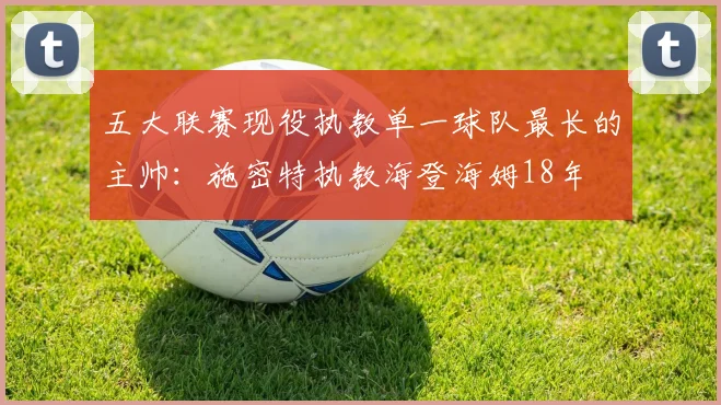 五大联赛现役执教单一球队最长的主帅：施密特执教海登海姆18年